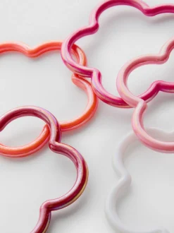 Blumenförmige Armreifen, 5er-Pack