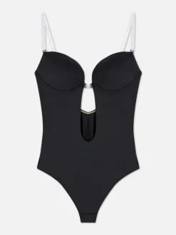 Body mit tiefem Dekolleté