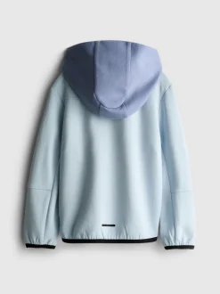 Bonded-Hoodie mit Reißverschluss
