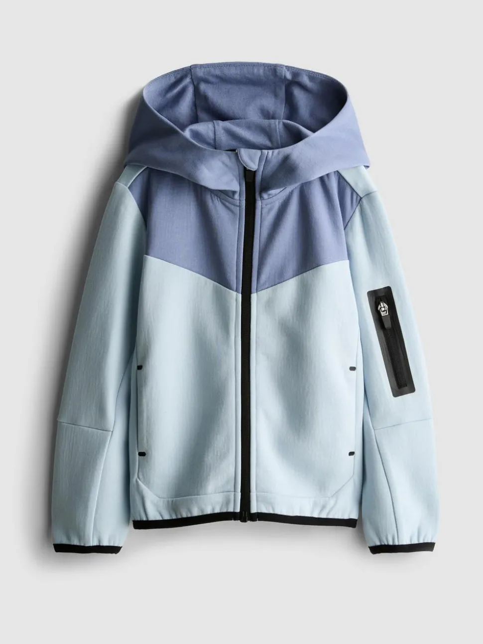 Bonded-Hoodie mit Reißverschluss