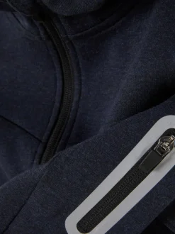 Bonded-Hoodie mit Reißverschluss
