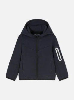 Bonded-Hoodie mit Reißverschluss