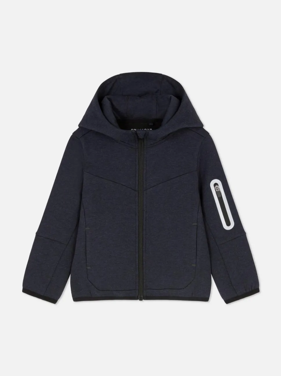 Bonded-Hoodie mit Reißverschluss