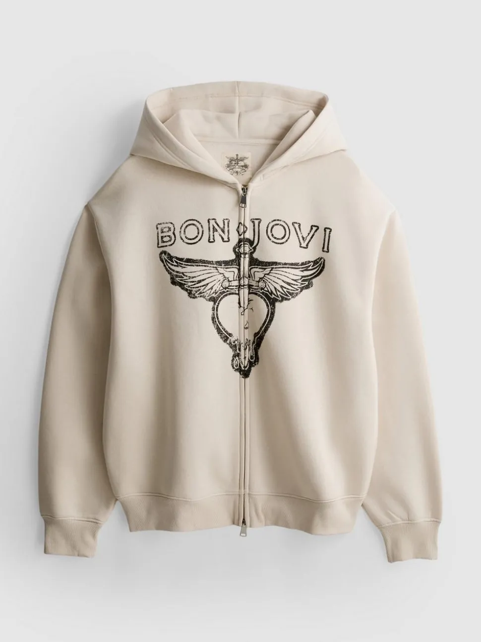 „Bon Jovi“ Hoodie mit Reißverschluss