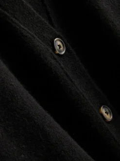 Boyfriend-Cardigan aus Wollgemisch