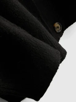 Boyfriend-Cardigan aus Wollgemisch
