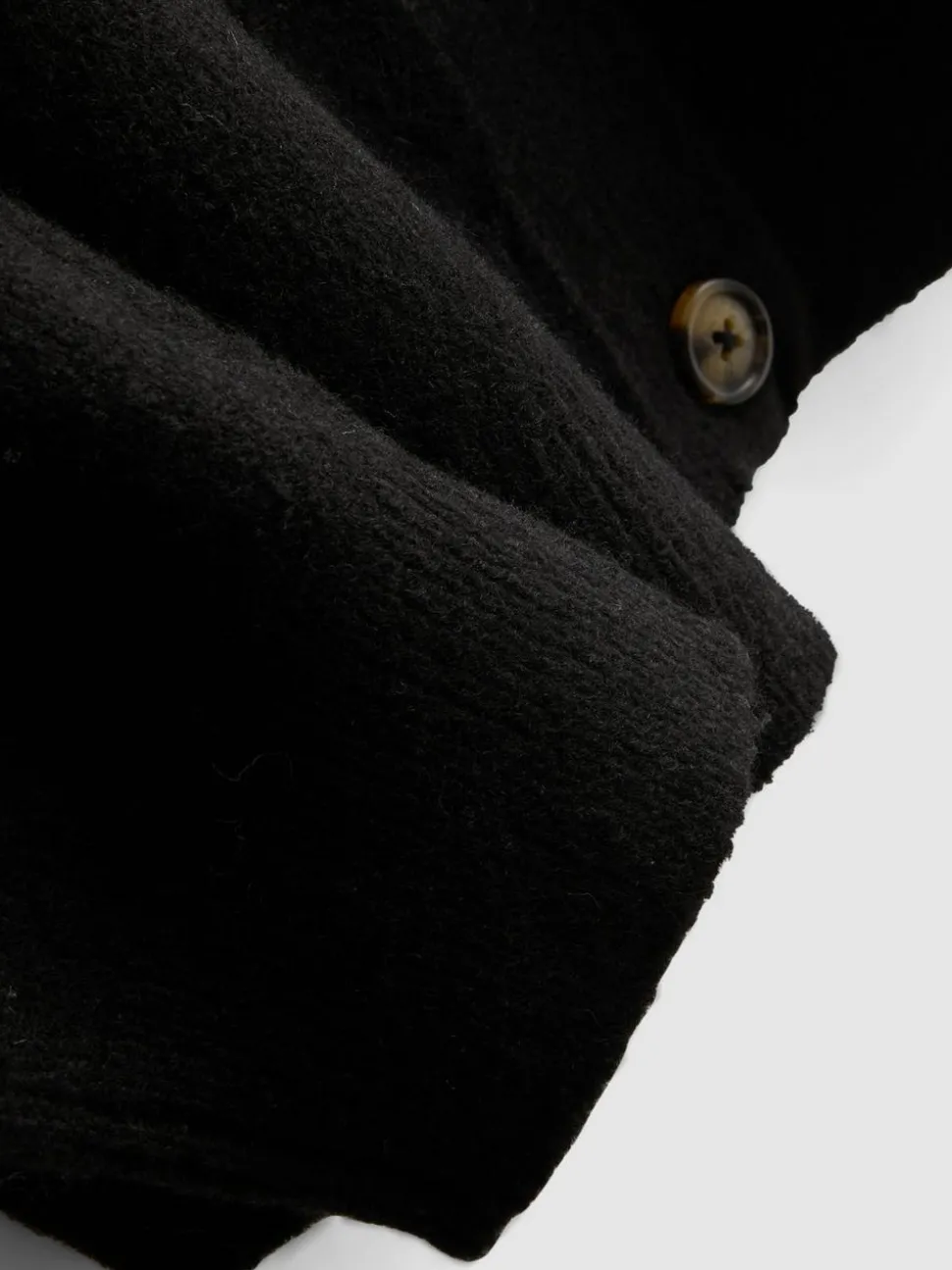 Boyfriend-Cardigan aus Wollgemisch