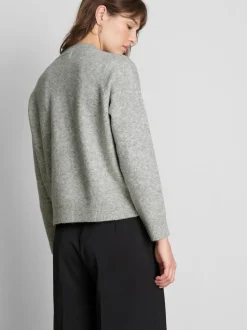 Boyfriend-Cardigan aus Wollgemisch