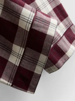 Boyfriend-Schlafanzug aus reinem Baumwoll-Flanell