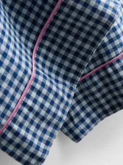 Boyfriend-Schlafanzug aus reinem Baumwoll-Flanell