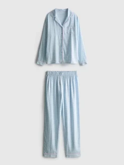 Boyfriend-Schlafanzug aus Twill