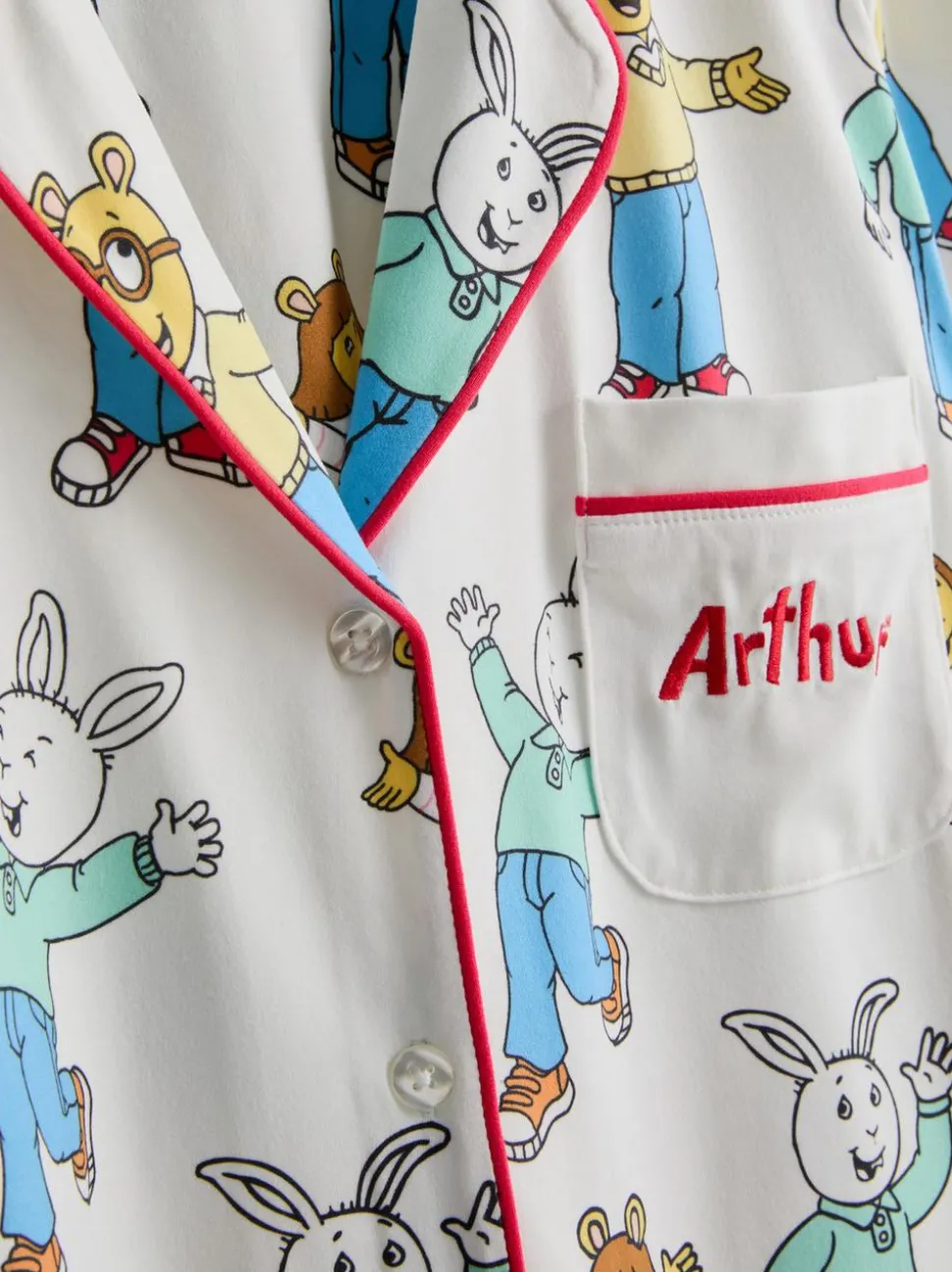 Boyfriend-Schlafanzug mit „Arthur“ Grafik