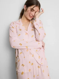 Boyfriend-Schlafanzug mit Print