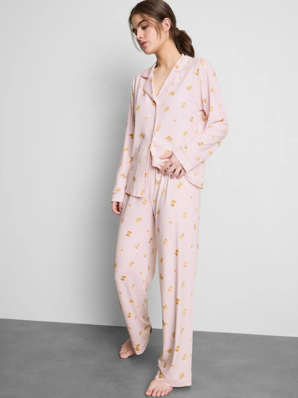 Boyfriend-Schlafanzug mit Print