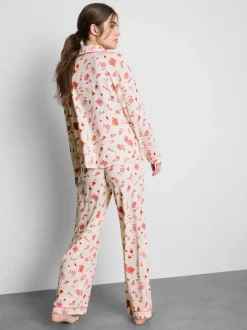 Boyfriend-Schlafanzug mit Print