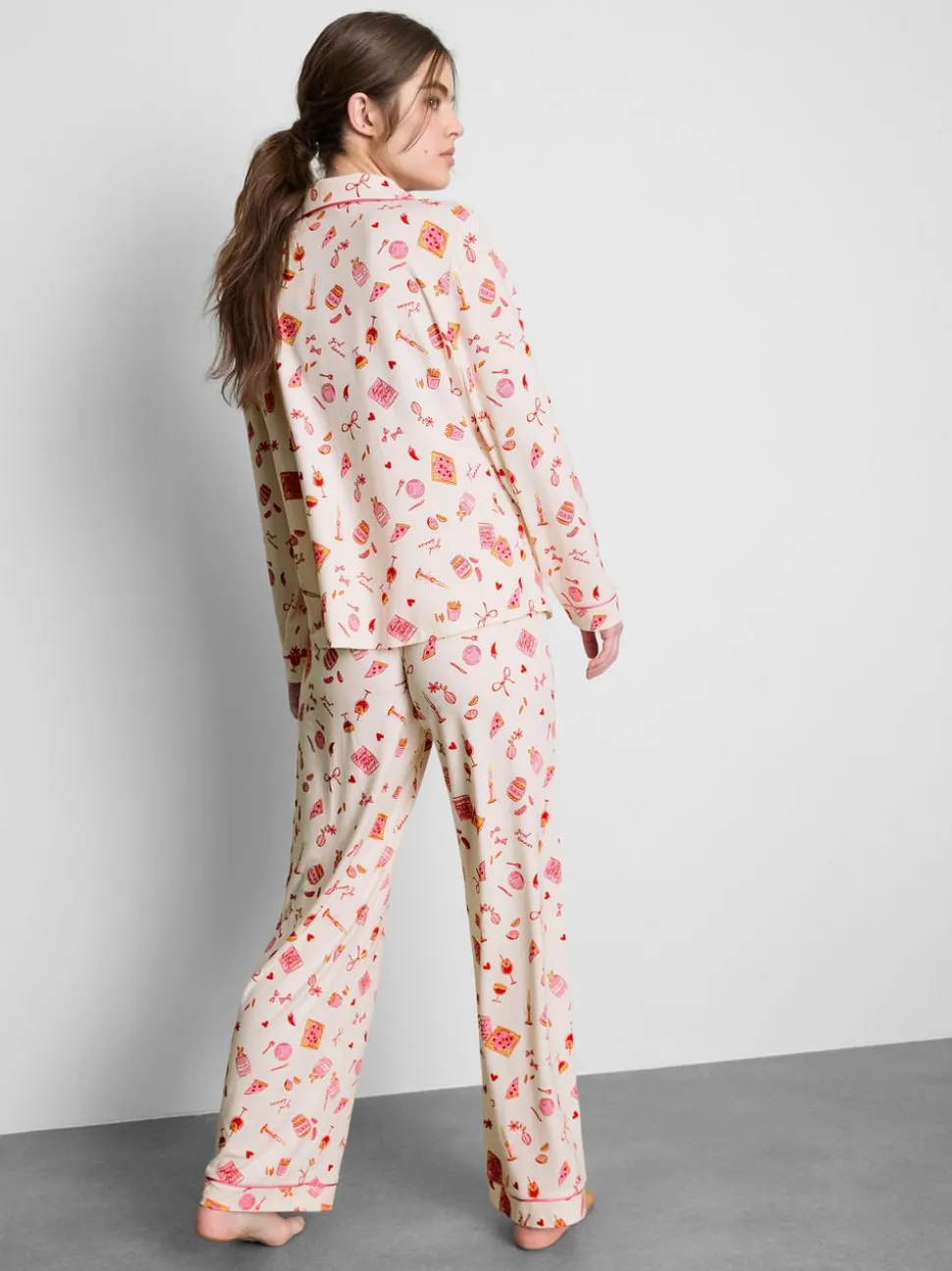 Boyfriend-Schlafanzug mit Print