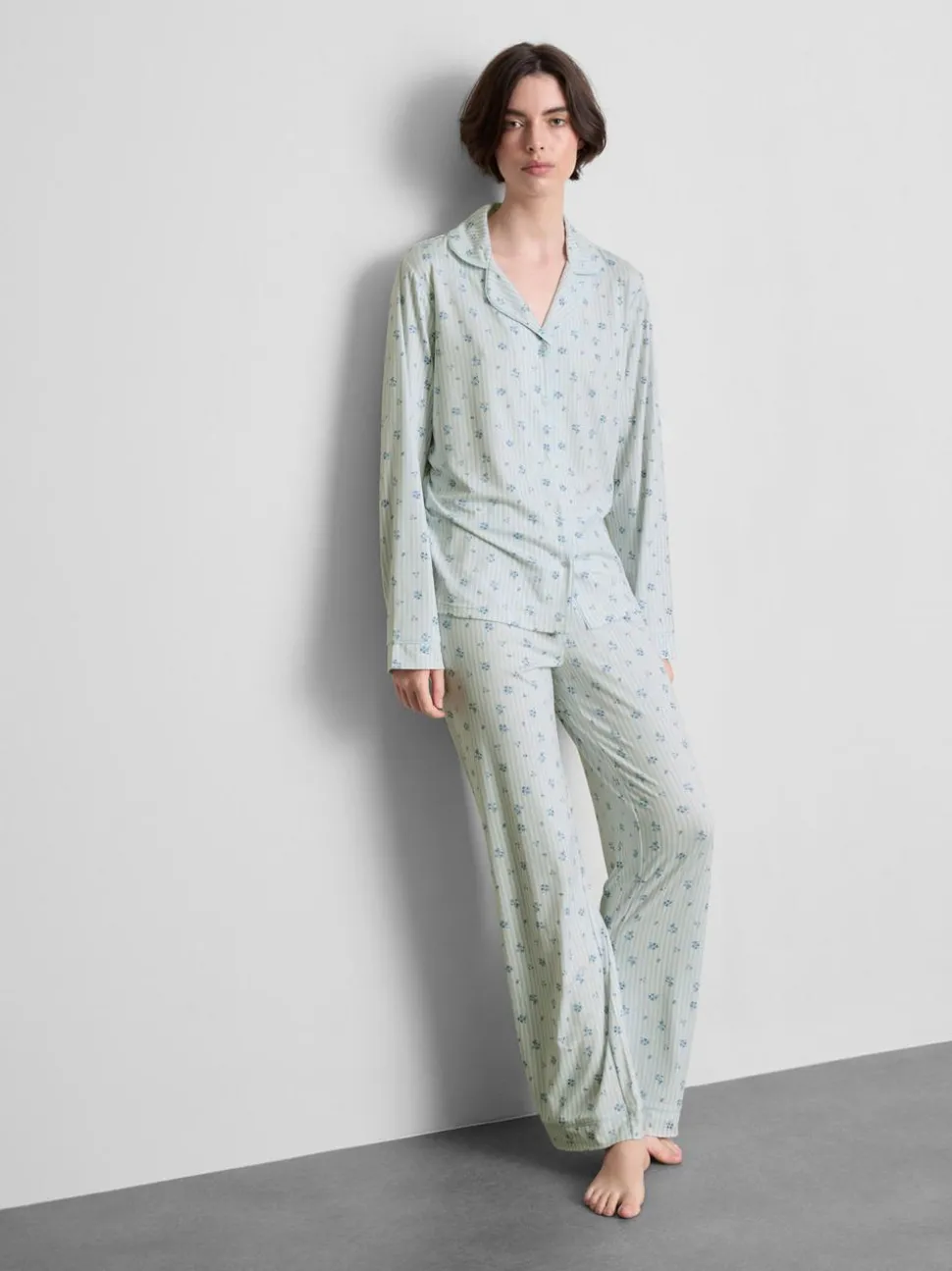 Boyfriend-Schlafanzug mit Print