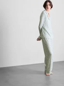 Boyfriend-Schlafanzug mit Print