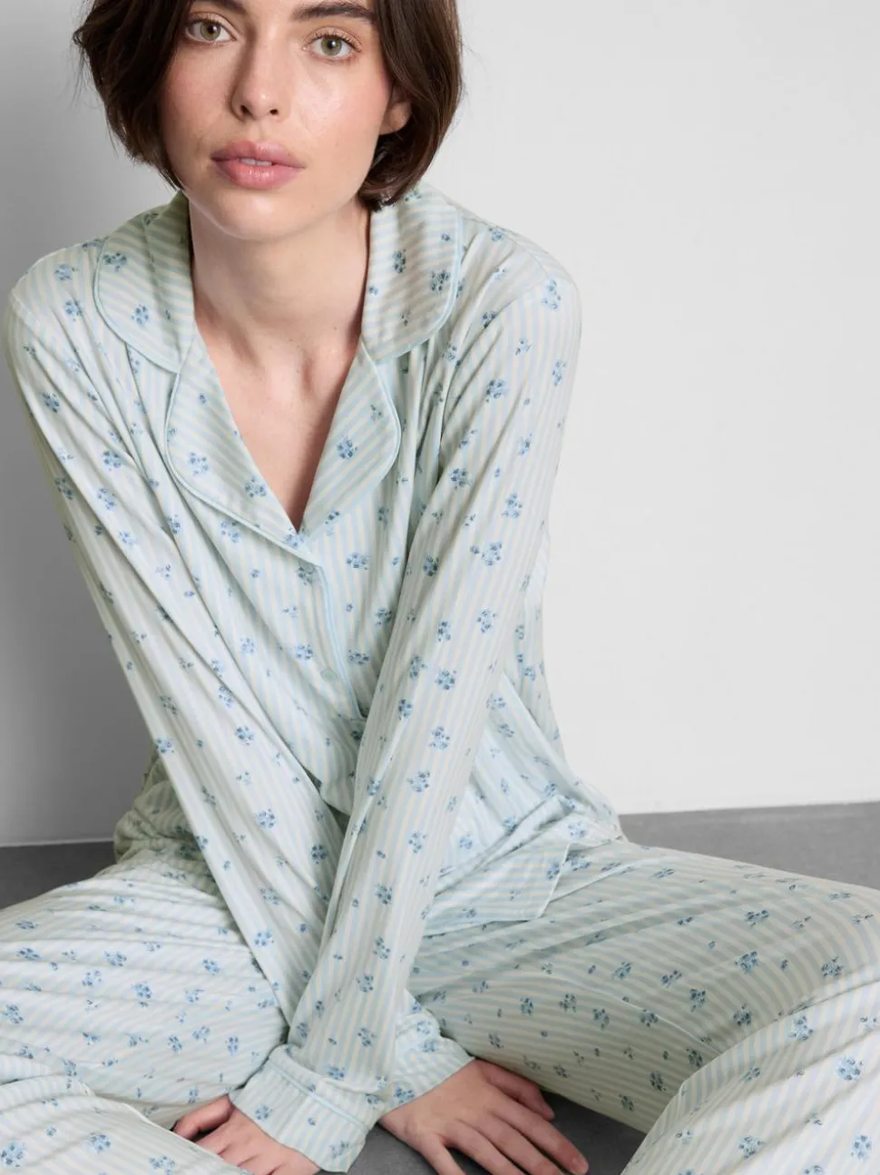 Boyfriend-Schlafanzug mit Print
