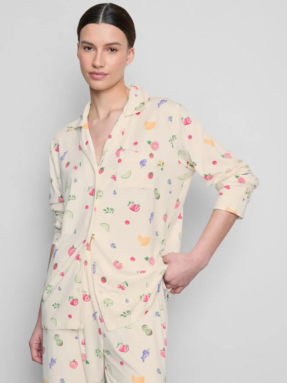 Boyfriend-Schlafanzug mit Print