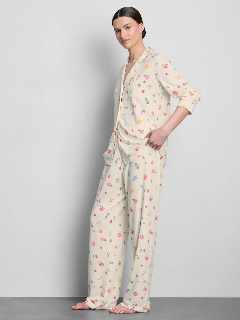 Boyfriend-Schlafanzug mit Print