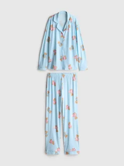 Boyfriend-Schlafanzug mit Print
