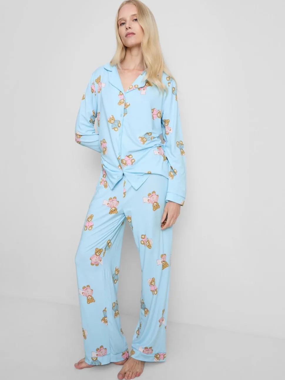 Boyfriend-Schlafanzug mit Print