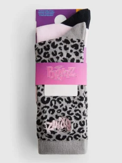 „Bratz“ Crew-Socken aus reiner Baumwolle, 2er-Pack