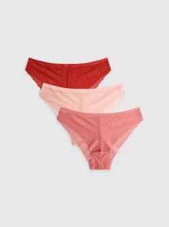 Brazil-Slip mit durchgehender Spitze, 3er-Pack