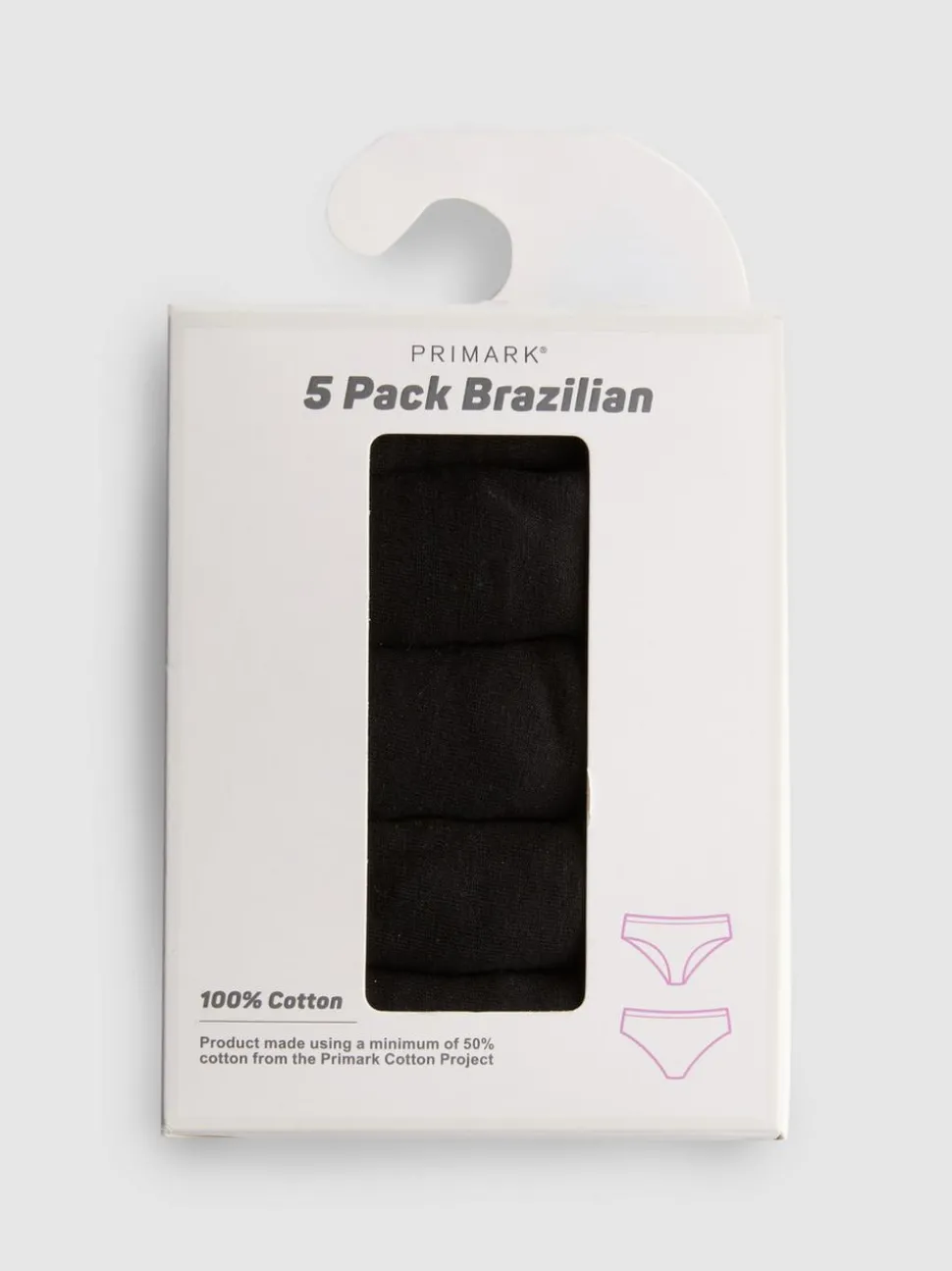 Brazil-Slips aus Baumwolle, 5er-Pack