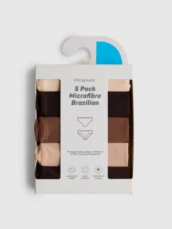 Brazil-Slips aus Mikrofaser, 5er-Pack