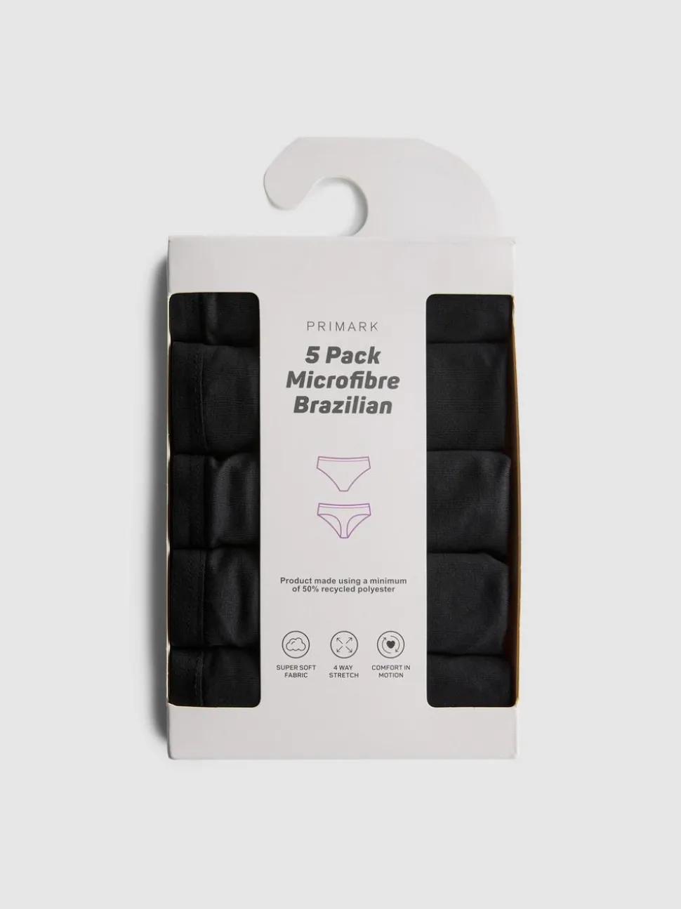 Brazil-Slips aus Mikrofaser, 5er-Pack