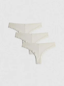 Brazil-Slips aus Spitze, 3er-Pack