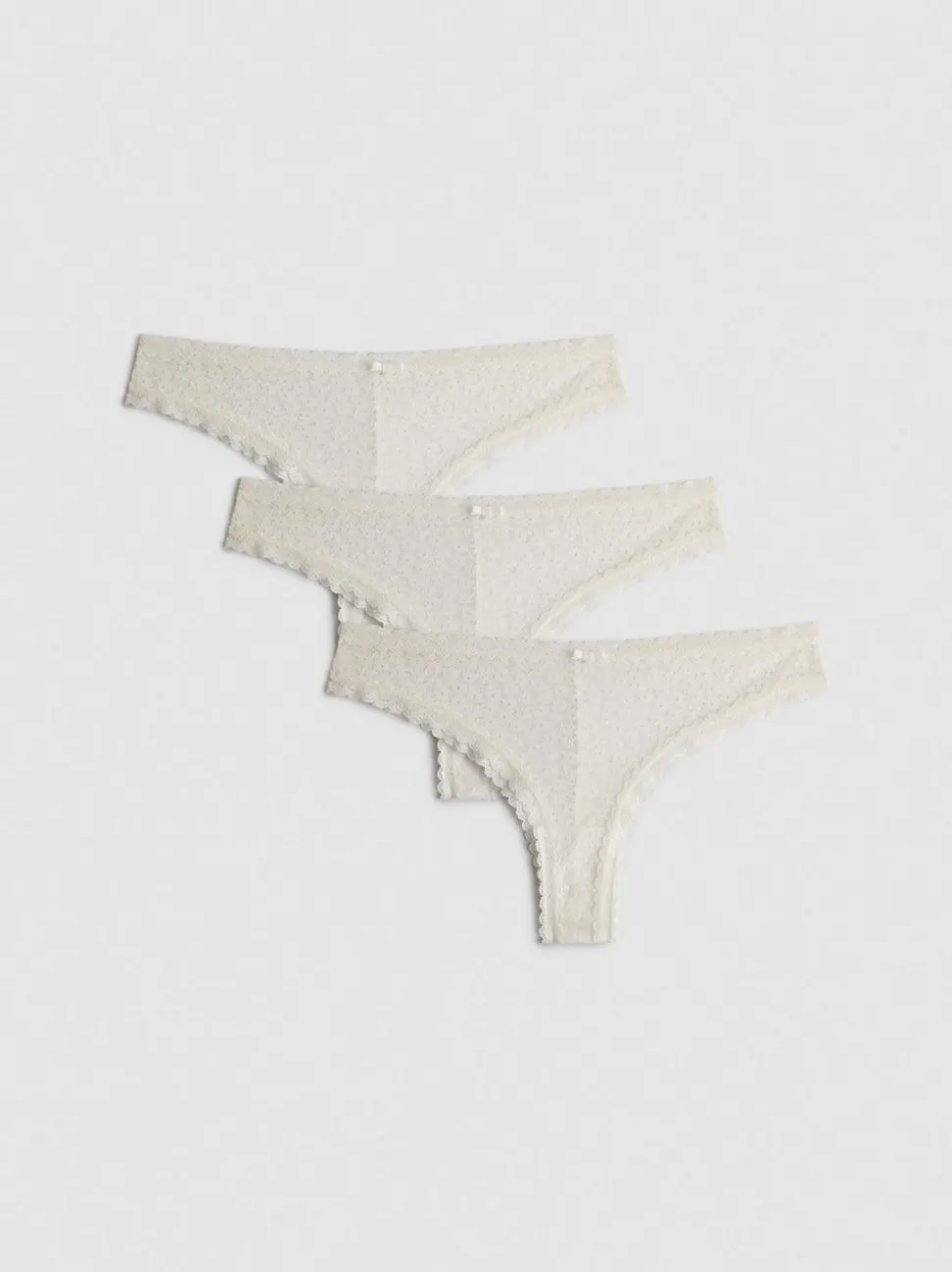 Brazil-Slips aus Spitze, 3er-Pack