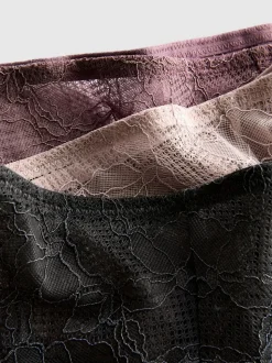 Brazil-Slips mit Spitze, 3er-Pack