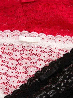 Brazil-Slips mit Spitze, 3er-Pack