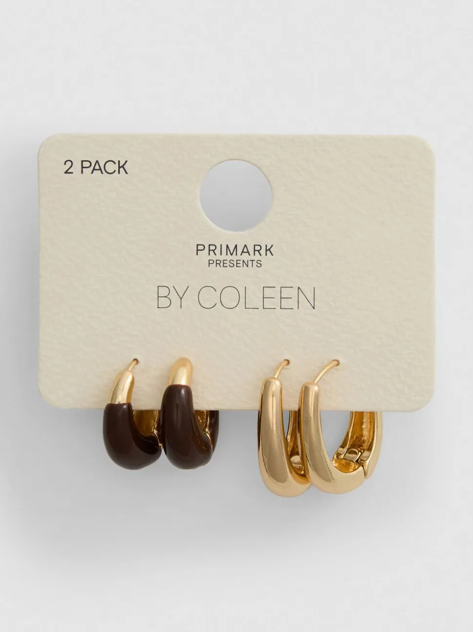 Breite „By Coleen“ Creolen, 2er-Pack