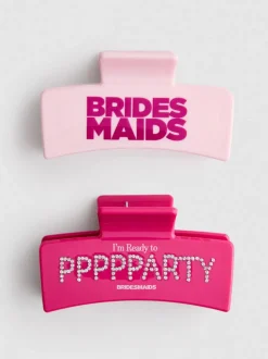 „Bridesmaids“ Haarklammern, 2er-Pack