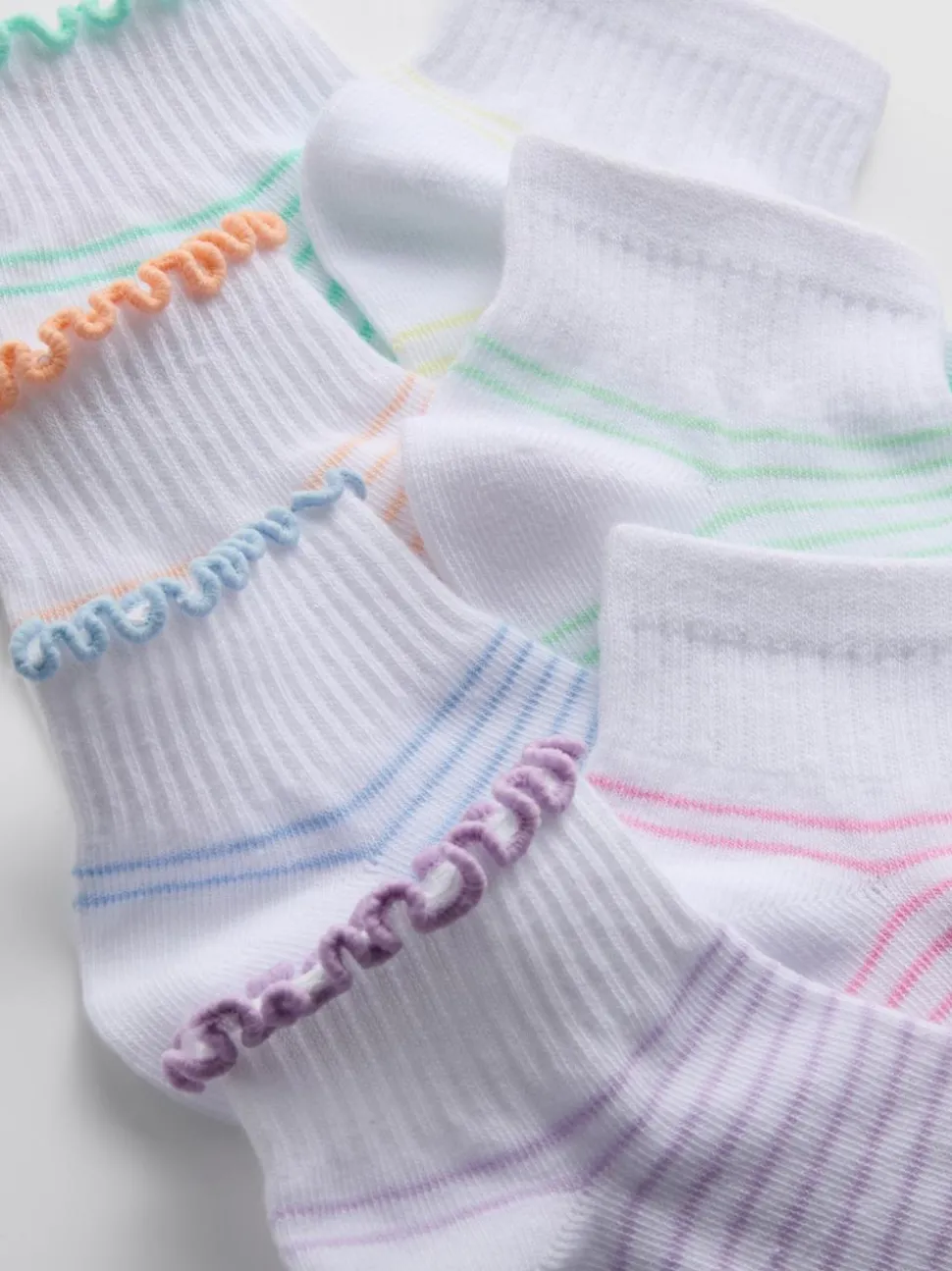 Bunt gestreifte Söckchen, 7er-Pack