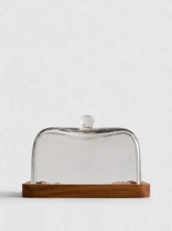 Butterdose aus Glas