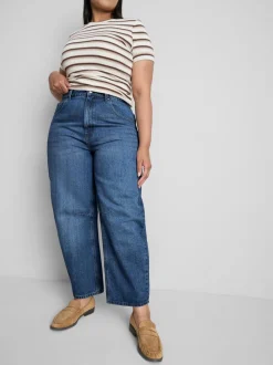 „By Coleen“ Barrel-Jeans aus Baumwoll-Denim
