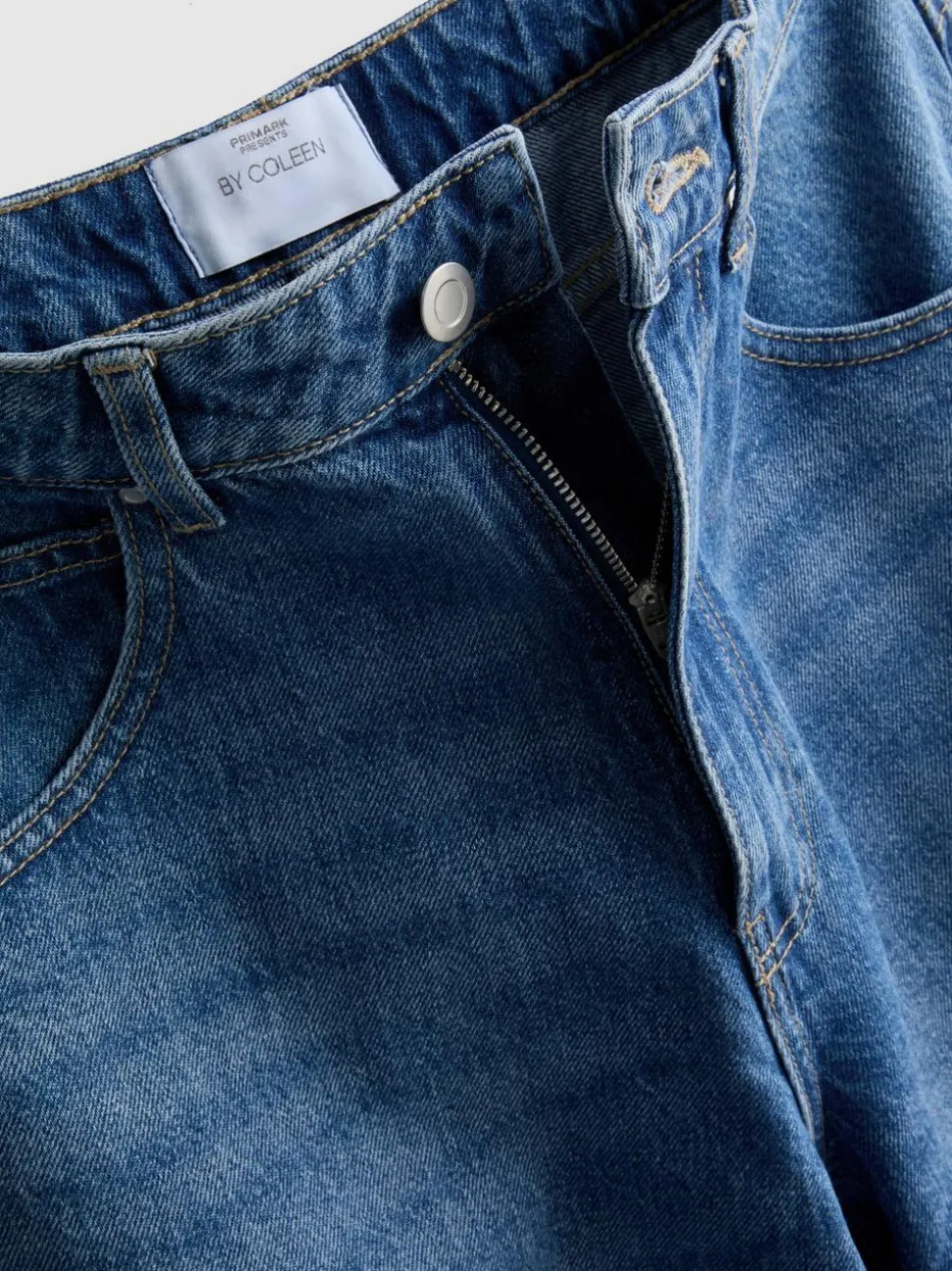 „By Coleen“ Barrel-Jeans aus Baumwoll-Denim