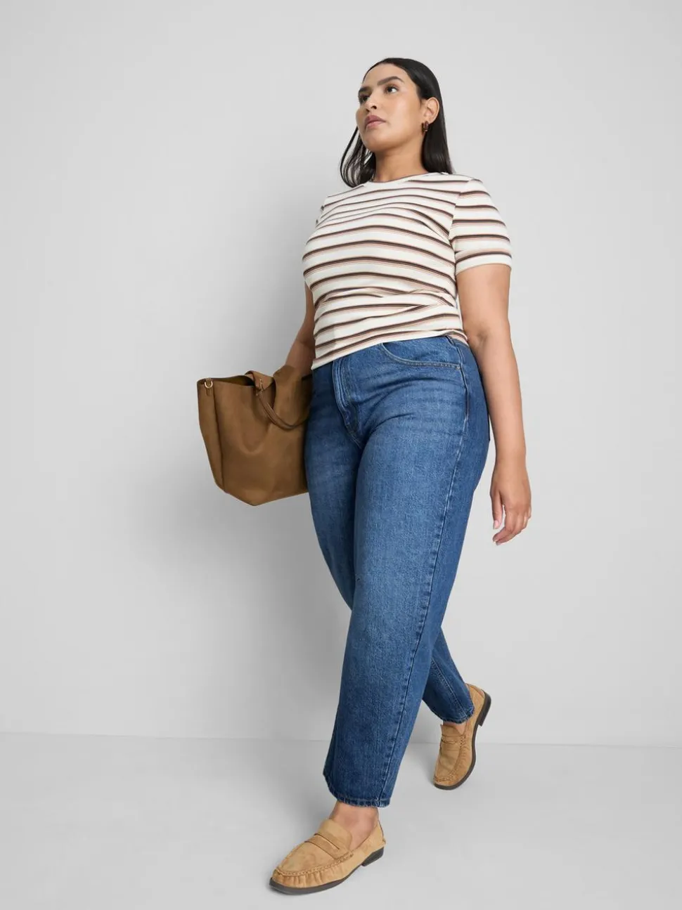 „By Coleen“ Barrel-Jeans aus Baumwoll-Denim