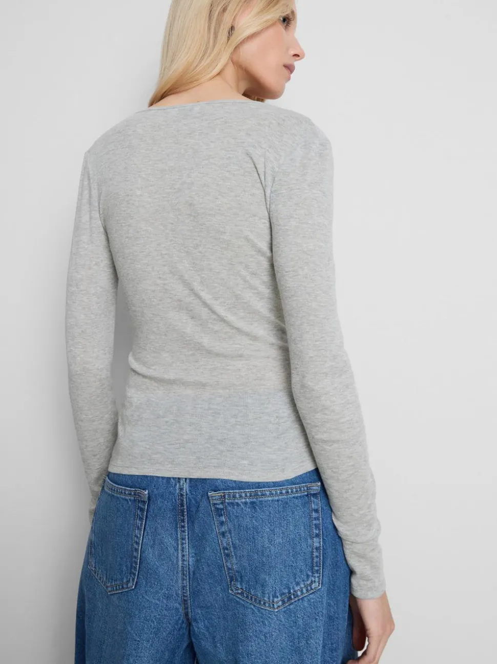 „By Coleen“ Cardigan aus Baumwollmischung mit Spitzenbesatz