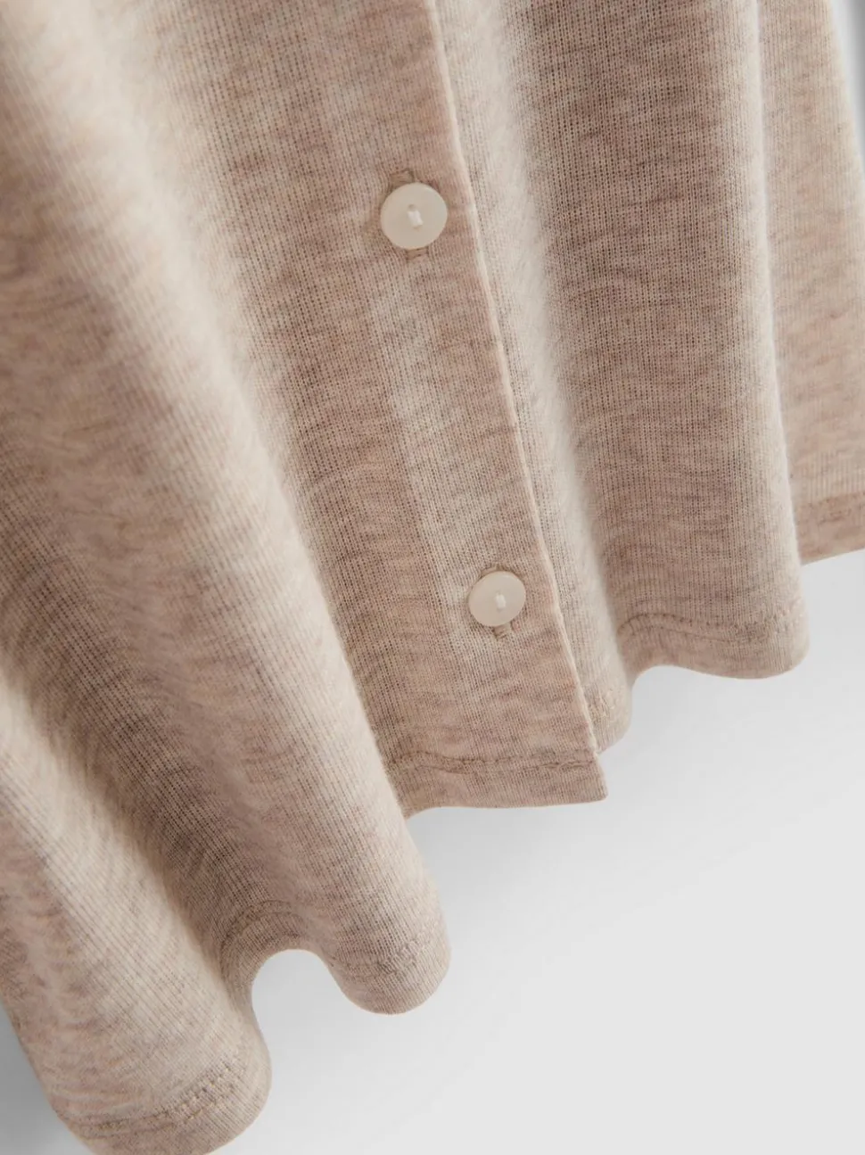 „By Coleen“ Cardigan aus Baumwollmischung mit Spitzenbesatz