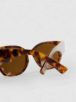 „By Coleen“ Cateye-Sonnenbrille in Schildpattoptik