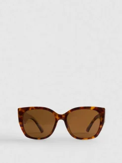 „By Coleen“ Cateye-Sonnenbrille in Schildpattoptik