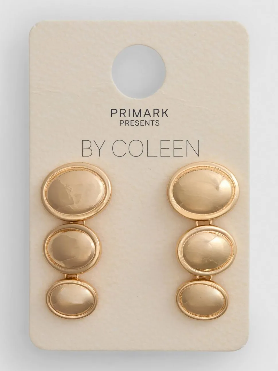 „By Coleen“ Hängeohrringe mit Scheibendesign