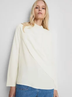 By Coleen Hochgeschlossene Cape-Bluse