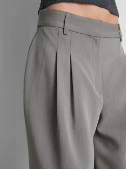 „By Coleen“ Hose mit weitem Bein und Bundfalten